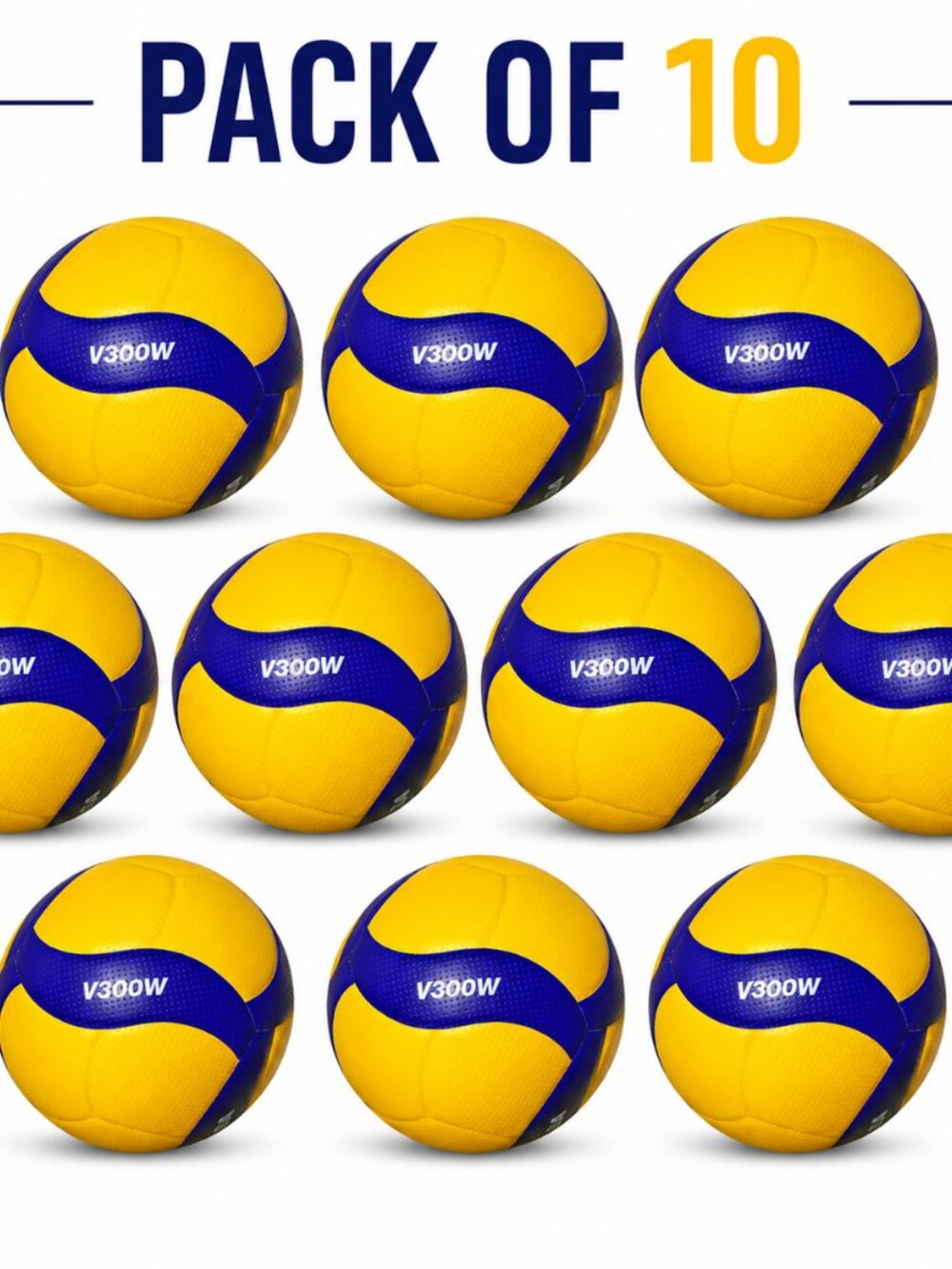 Mikasa V300W Volleyball Ball Professional Volleyball Ball Size 5 pack of 10